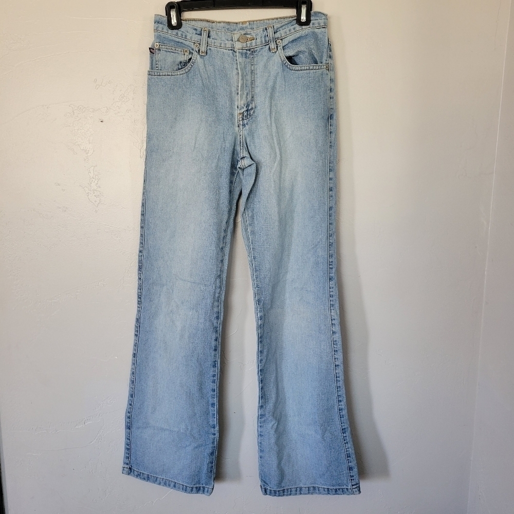 Polo Jeans Company Ralph Lauren Vintage Denim Light Wash Flare Women's 6 33" 90s